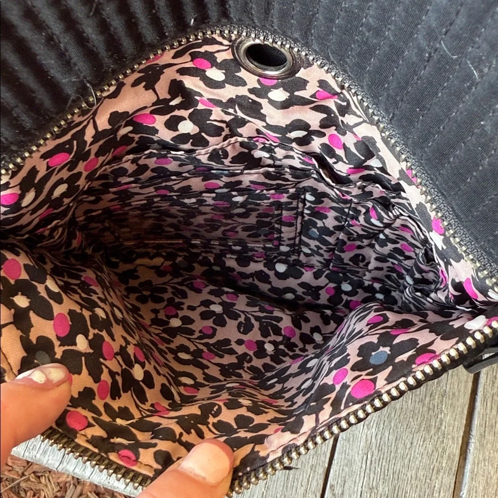Vera Bradley Black Quilted Campus Backpack~pls read!